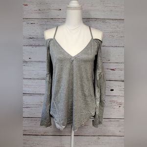 Chaser Sparkle Cold Shoulder Top